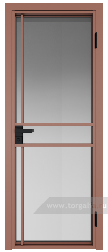 Дверь со стеклом ProfilDoors алюминиевая 9AG с профилем Бронза (Матовое)