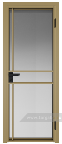 Дверь со стеклом ProfilDoors алюминиевая 9AG с профилем Золото (Матовое)