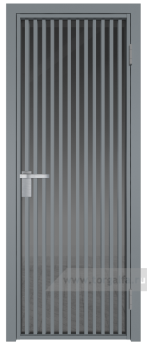 Дверь со стеклом ProfilDoors алюминиевая 11AG с профилем Серебро (Тонированное)