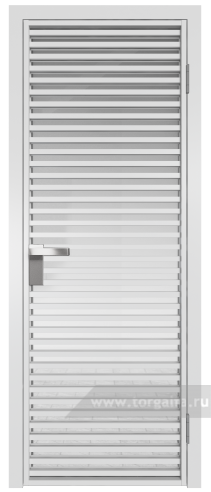 Дверь со стеклом ProfilDoors алюминиевая 12AG с профилем Вайт (Прозрачное)