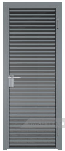 Дверь со стеклом ProfilDoors алюминиевая 12AG с профилем Серебро (Тонированное)