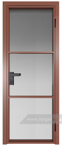 Дверь со стеклом ProfilDoors алюминиевая 13AG с профилем Бронза (Матовое)