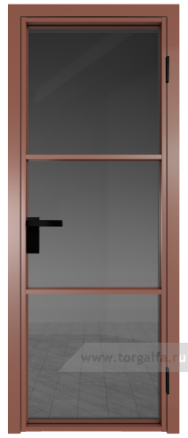 Дверь со стеклом ProfilDoors алюминиевая 13AG с профилем Бронза (Тонированное)