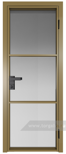 Дверь со стеклом ProfilDoors алюминиевая 13AG с профилем Золото (Матовое)