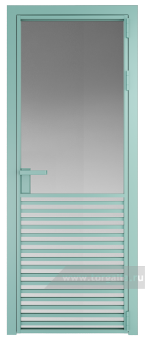 Дверь со стеклом ProfilDoors алюминиевая 16AG с профилем Мята (Матовое)
