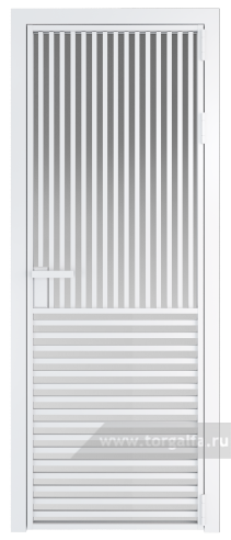 Дверь со стеклом ProfilDoors алюминиевая 17AG с профилем Вайт (Матовое)