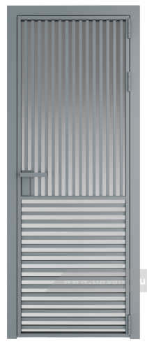 Дверь со стеклом ProfilDoors алюминиевая 17AG с профилем Серебро (Матовое)