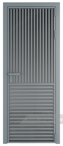 Дверь со стеклом ProfilDoors алюминиевая 17AG с профилем Серебро (Тонированное)