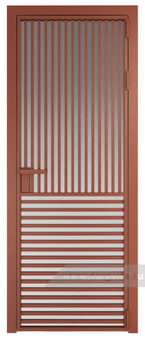 Дверь со стеклом ProfilDoors алюминиевая 17AG с профилем Бронза (Матовое)