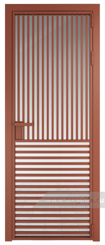 Дверь со стеклом ProfilDoors алюминиевая 17AG с профилем Бронза (Прозрачное)