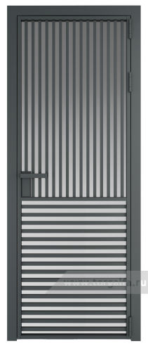 Дверь со стеклом ProfilDoors алюминиевая 17AG с профилем Серая ночь (Матовое)