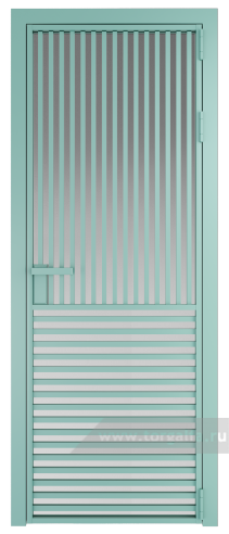 Дверь со стеклом ProfilDoors алюминиевая 17AG с профилем Мята (Матовое)