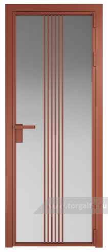 Дверь со стеклом ProfilDoors алюминиевая 18AG с профилем Бронза (Матовое)