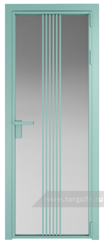 Дверь со стеклом ProfilDoors алюминиевая 18AG с профилем Мята (Матовое)
