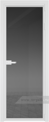 Дверь со стеклом ProfilDoors алюминиевая 1AX с профилем Вайт (Тонированное)
