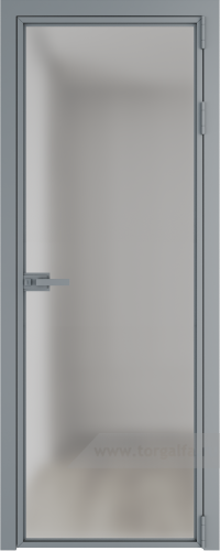 Дверь со стеклом ProfilDoors алюминиевая 1AX с профилем Серебро (Матовое)