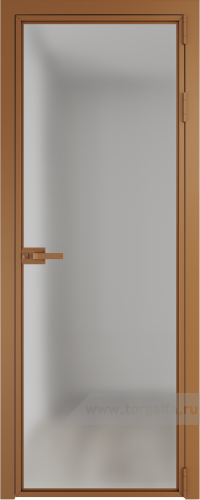 Дверь со стеклом ProfilDoors алюминиевая 1AX с профилем Бронза (Матовое)