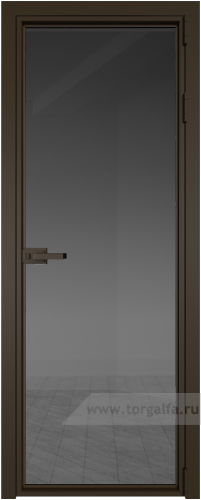 Дверь со стеклом ProfilDoors алюминиевая 1AX с профилем Деорэ (Тонированное)