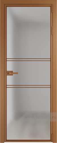 Дверь со стеклом ProfilDoors алюминиевая 2AX с профилем Бронза (Матовое)