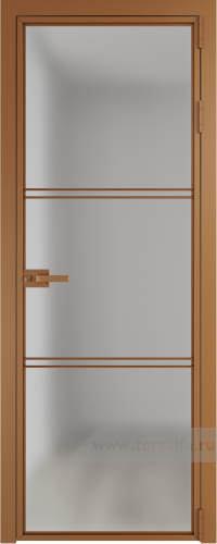 Дверь со стеклом ProfilDoors алюминиевая 3AX с профилем Бронза (Матовое)