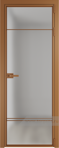 Дверь со стеклом ProfilDoors алюминиевая 4AX с профилем Бронза (Матовое)