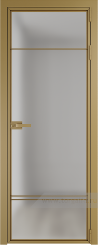 Дверь со стеклом ProfilDoors алюминиевая 4AX с профилем Золото (Матовое)