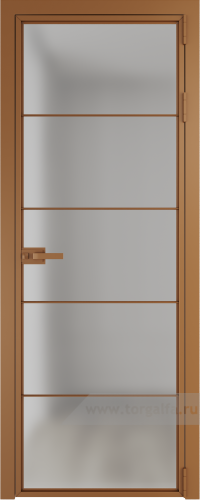 Дверь со стеклом ProfilDoors алюминиевая 5AX с профилем Бронза (Матовое)