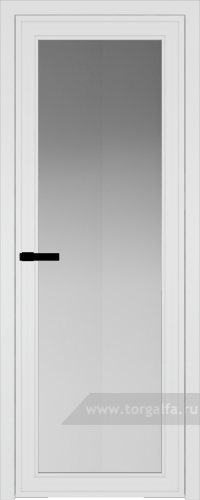 Дверь со стеклом ProfilDoors алюминиевая AGP 1 с профилем Вайт (Матовое)