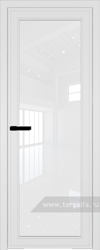 Дверь со стеклом ProfilDoors алюминиевая AGP 1 с профилем Вайт (Белый триплекс)