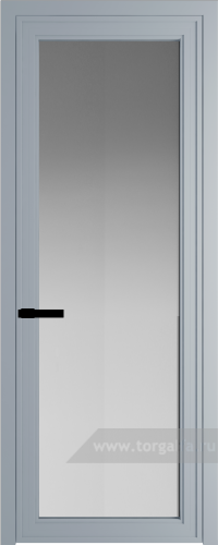 Дверь со стеклом ProfilDoors алюминиевая AGP 1 с профилем Серебро (Матовое)