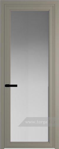 Дверь со стеклом ProfilDoors алюминиевая AGP 1 с профилем Никель матовый (Матовое)