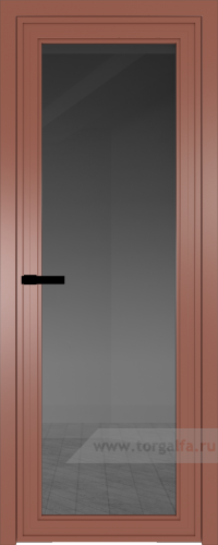 Дверь со стеклом ProfilDoors алюминиевая AGP 1 с профилем Бронза (Тонированное)