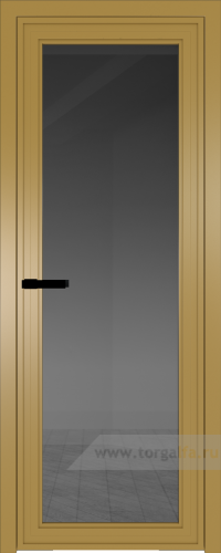 Дверь со стеклом ProfilDoors алюминиевая AGP 1 с профилем Золото (Тонированное)