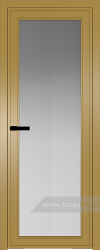 Дверь со стеклом ProfilDoors алюминиевая AGP 1 с профилем Золото (Матовое)