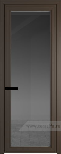 Дверь со стеклом ProfilDoors алюминиевая AGP 1 с профилем Деорэ (Тонированное)