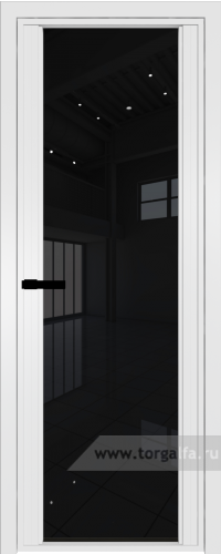 Дверь со стеклом ProfilDoors алюминиевая AGP 2 с профилем Вайт (Черный триплекс)