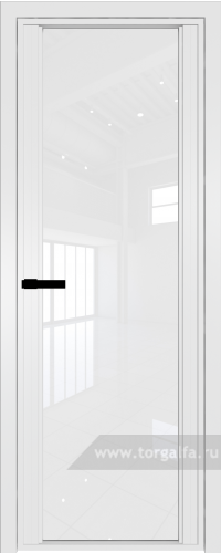 Дверь со стеклом ProfilDoors алюминиевая AGP 2 с профилем Вайт (Белый триплекс)