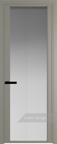 Дверь со стеклом ProfilDoors алюминиевая AGP 2 с профилем Никель матовый (Матовое)