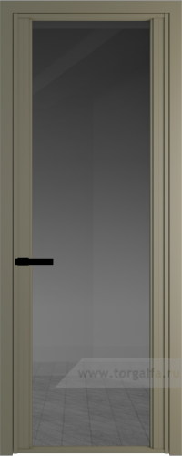 Дверь со стеклом ProfilDoors алюминиевая AGP 2 с профилем Шампань (Тонированное)