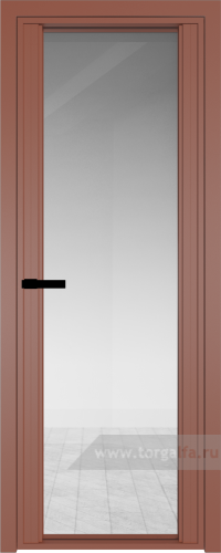 Дверь со стеклом ProfilDoors алюминиевая AGP 2 с профилем Бронза (Прозрачное)