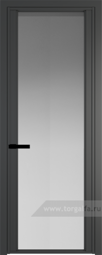 Дверь со стеклом ProfilDoors алюминиевая AGP 2 с профилем Серая ночь (Матовое)