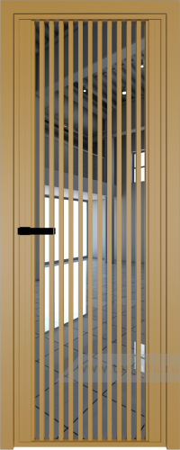 Дверь со стеклом ProfilDoors алюминиевая AGP 3 с профилем Золото (Зеркало)