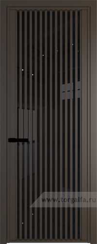 Дверь со стеклом ProfilDoors алюминиевая AGP 3 с профилем Деорэ (Черный триплекс)