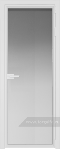 Дверь со стеклом ProfilDoors алюминиевая 1AV с профилем Вайт (Матовое)