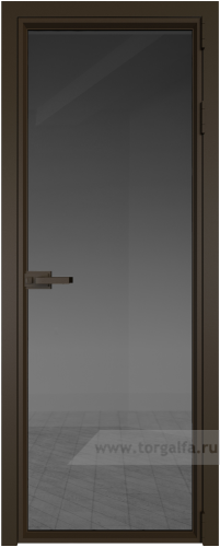 Дверь со стеклом ProfilDoors алюминиевая 1AV с профилем Деорэ (Тонированное)