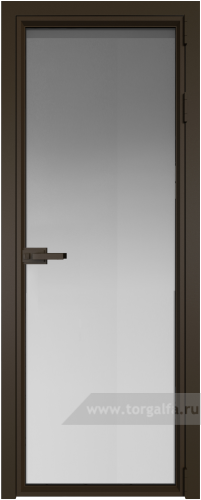Дверь со стеклом ProfilDoors алюминиевая 1AV с профилем Деорэ (Матовое)