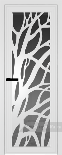 Дверь со стеклом ProfilDoors алюминиевая AGP 1 с профилем Вайт с рисунком 2 (Тонированное)