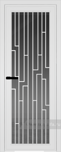 Дверь со стеклом ProfilDoors алюминиевая AGP 1 с профилем Вайт с рисунком 5 (Тонированное)