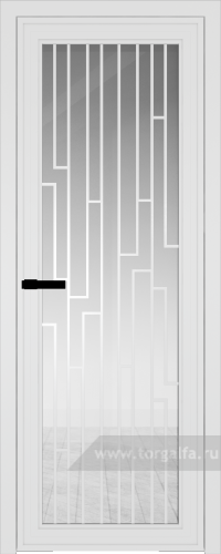Дверь со стеклом ProfilDoors алюминиевая AGP 1 с профилем Вайт с рисунком 5 (Прозрачное)
