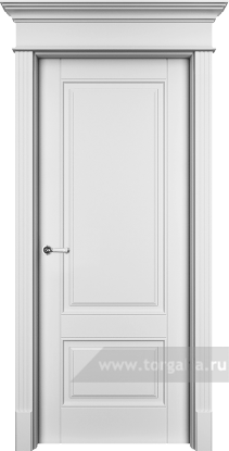 Глухая дверь Ofram (Офрам) Оксфорд OXF2 (Белая эмаль)